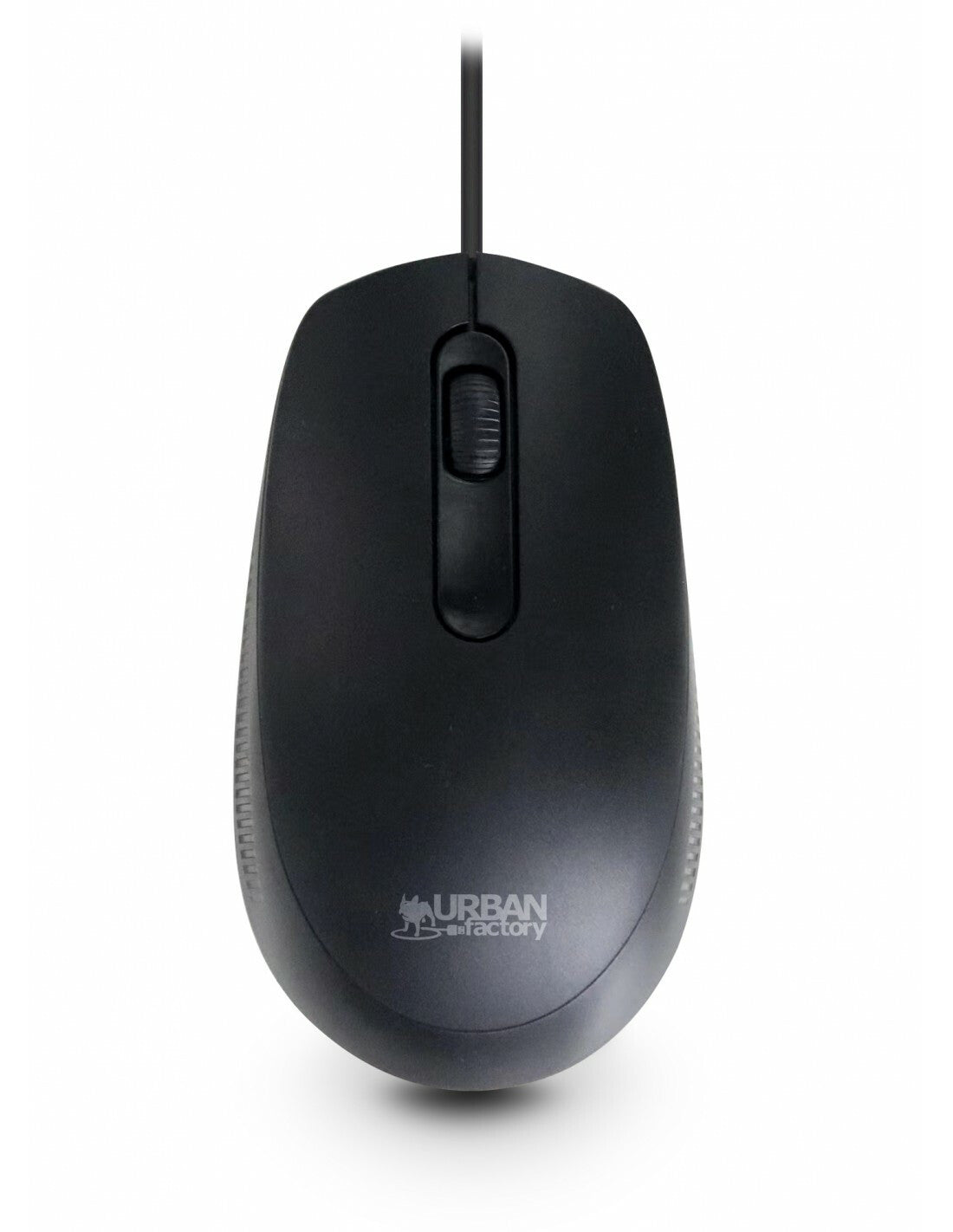 Urban Factory FREE - Ambidextrous USB Type-A Wired Optical Mouse in Black - 1,200 DPI