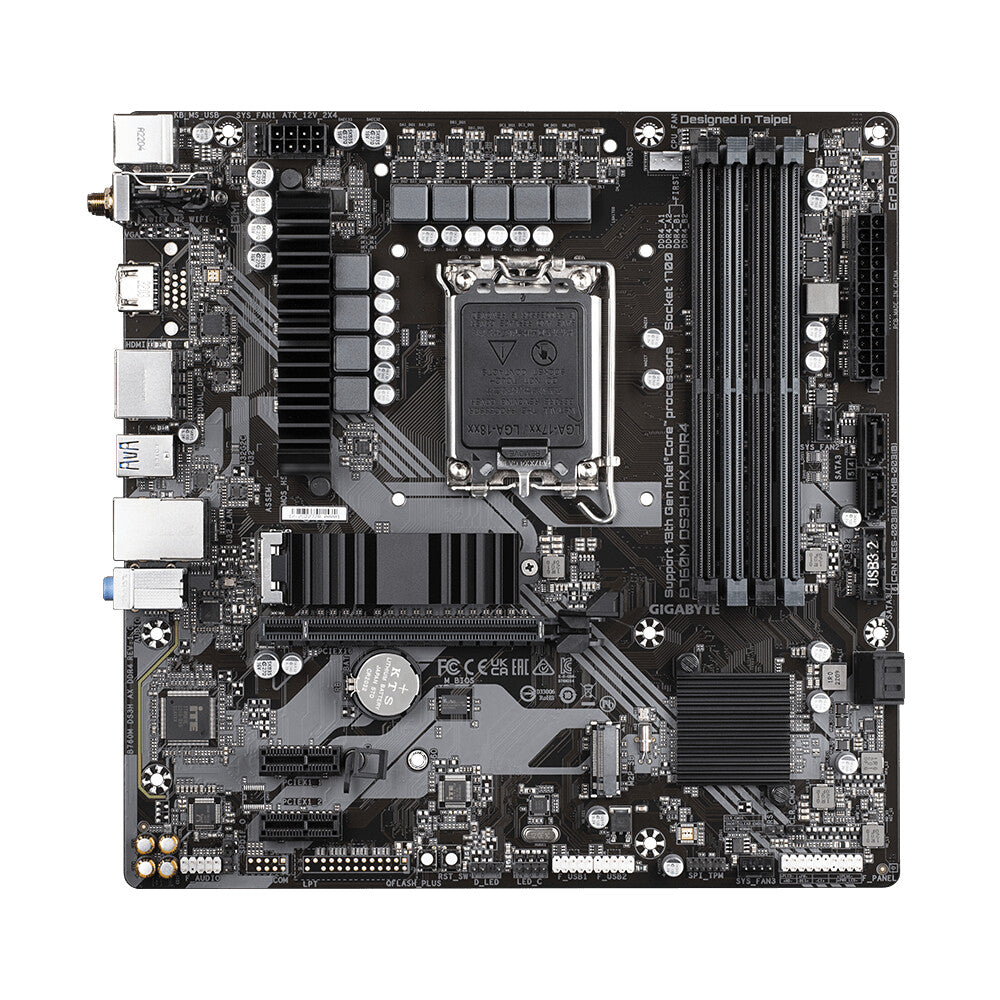 Gigabyte B760M DS3H AX DDR4 micro ATX motherboard - Intel B760 Express LGA 1700