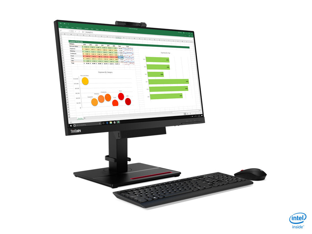 Lenovo ThinkCentre Tiny-In-One LED display 60.5 cm (23.8&quot;) 1920 x 1080 pixels Full HD Black