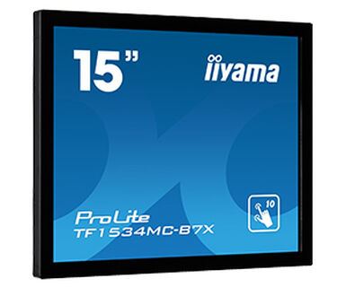 iiyama ProLite TF1534MC-B7X Computer Monitor 38.1 cm (15&quot;) 1024 x 768 pixels XGA LED Touchscreen Multi-user Black