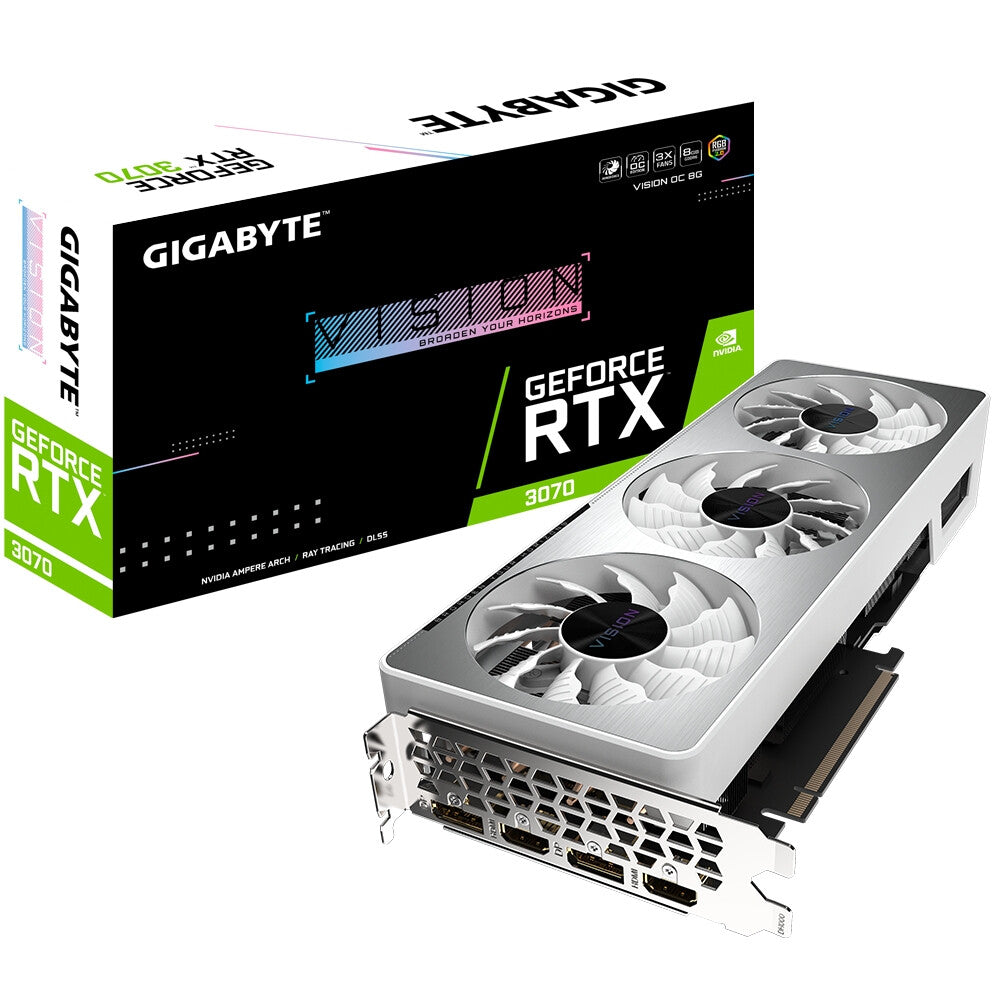 GIGABYTE VISION OC - NVIDIA 8 GB GDDR6 GeForce RTX 3070 graphics card