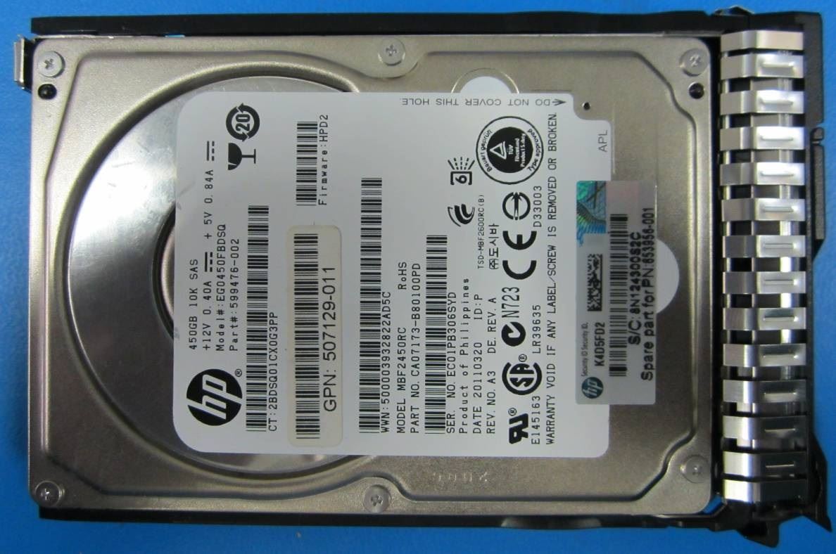 HPE 450GB hot-plug dual-port SAS HDD 2.5&quot;