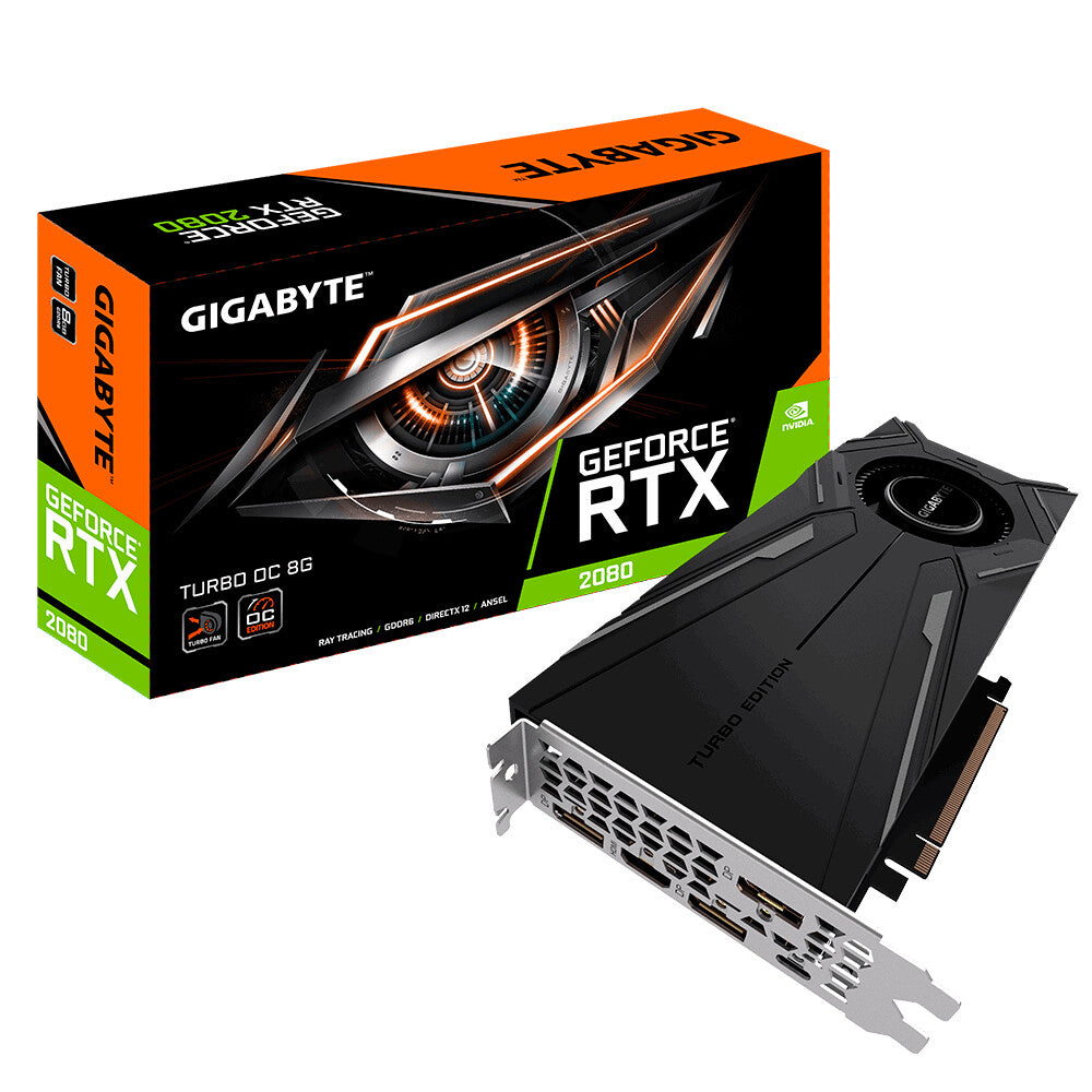 GIGABYTE TURBO OC NVIDIA 8 GB GDDR6 - GeForce RTX 2080 graphics card