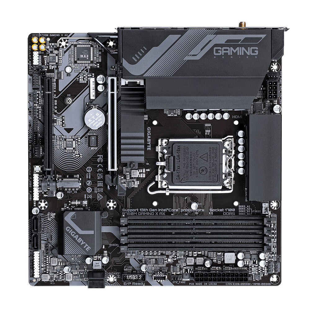 Gigabyte B760M Gaming X AX Micro ATX motherboard - Intel B760 LGA 1700