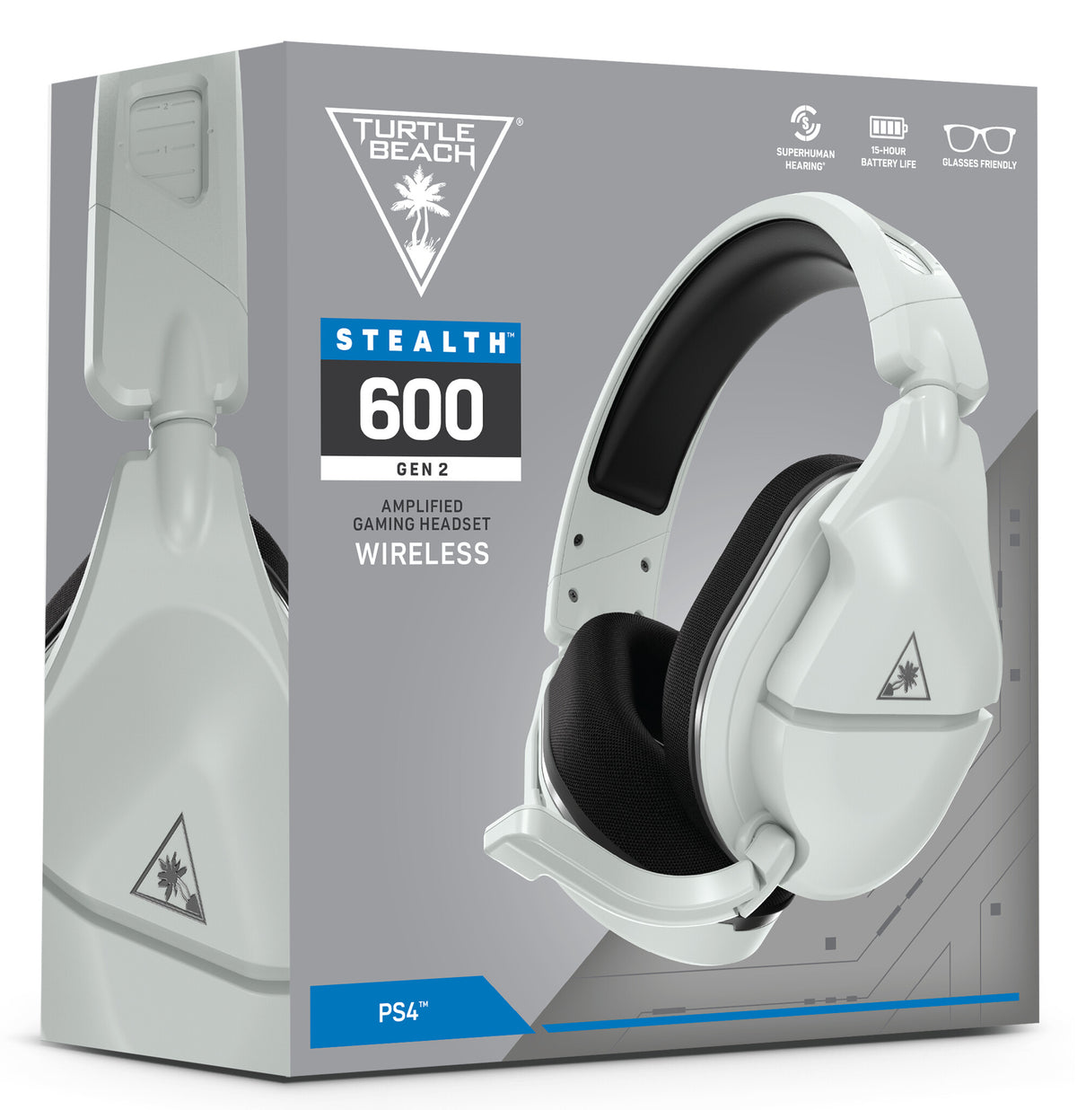 Turtle Beach Stealth 600 (2nd Gen) - USB Type-C Wired &amp; Wireless Gaming Headset for PS4 / PS5 in White