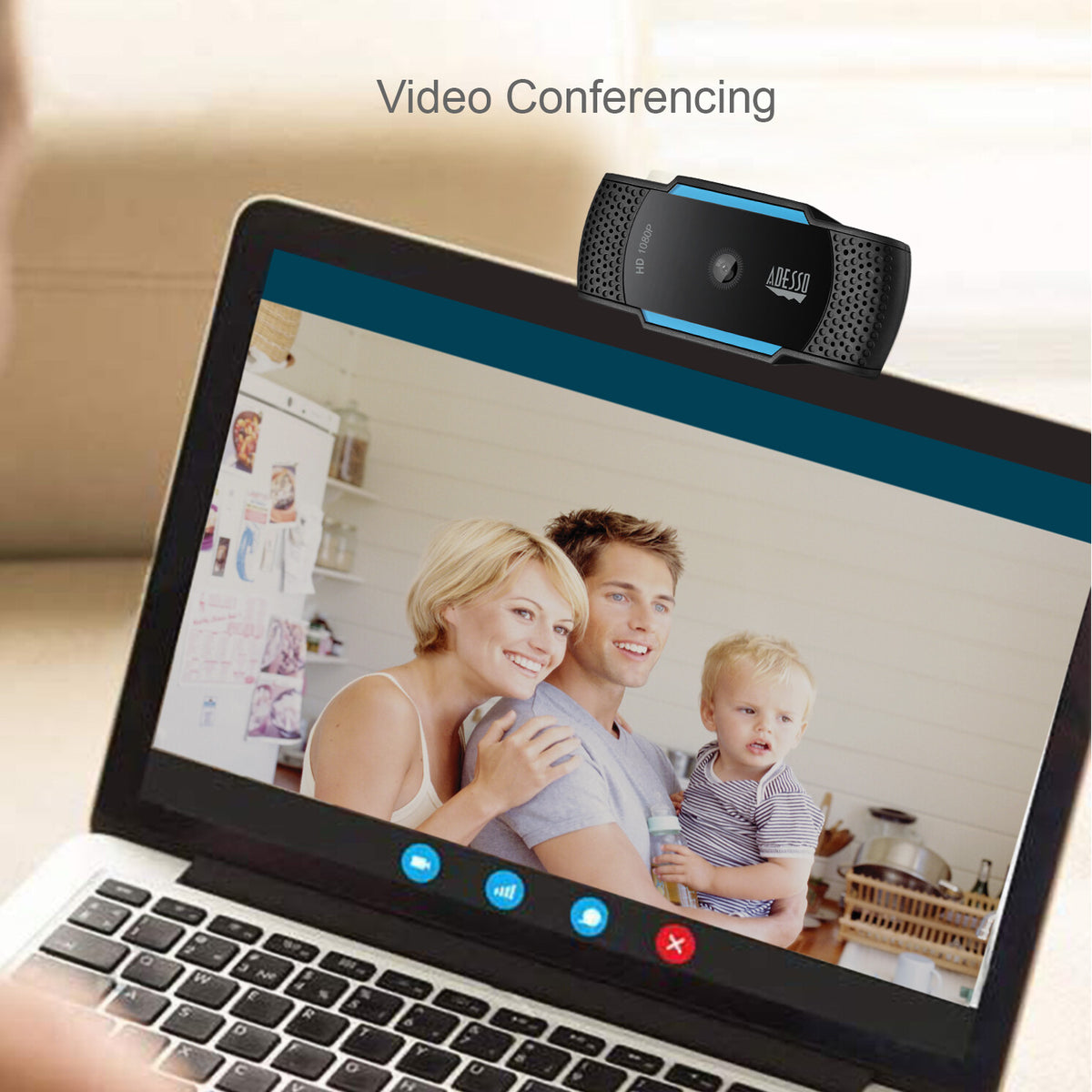 Adesso CyberTrack H5 - 2.1 MP 1920 x 1080 pixels USB 2.0 webcam