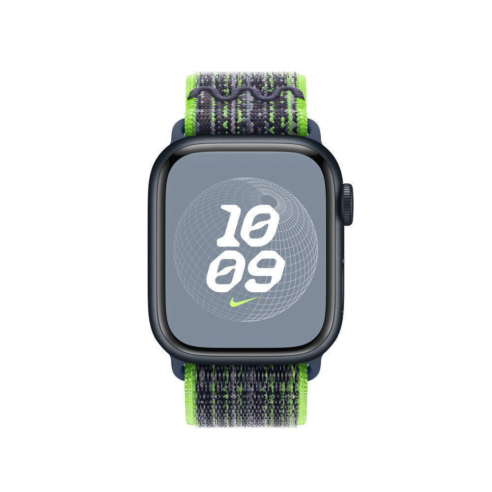 Apple MTL03ZM/A - 41mm Bright Green/Blue Nike Sport Loop