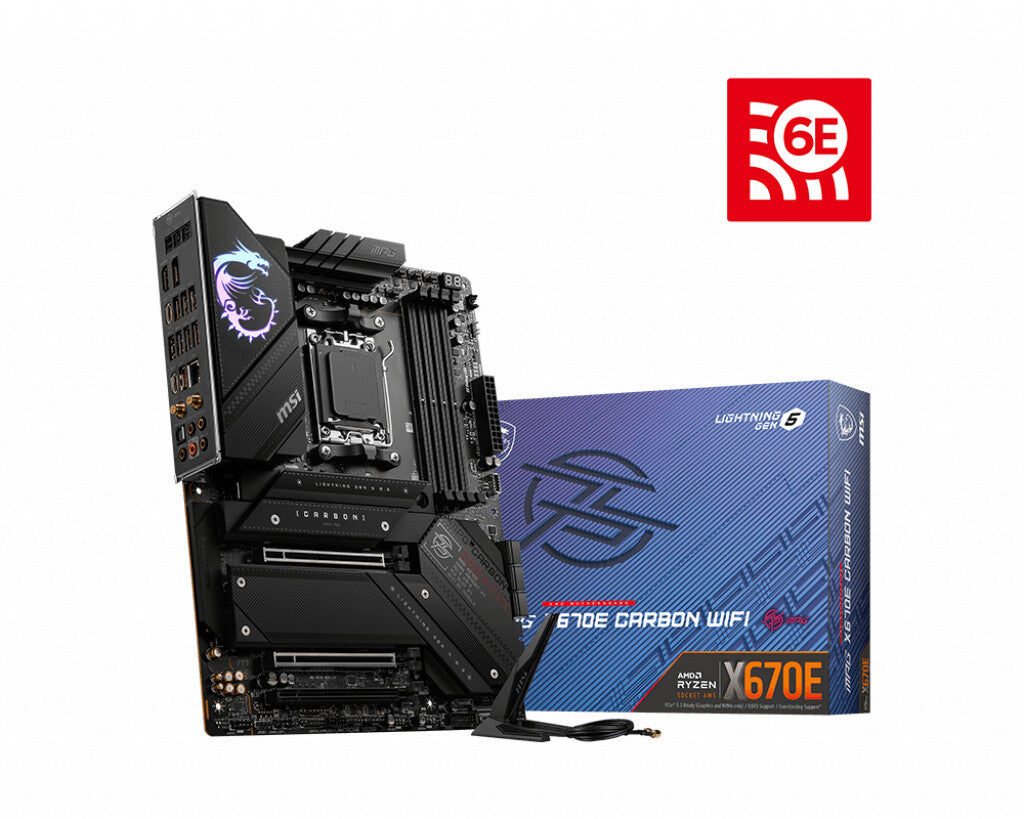 MSI MPG X670E CARBON WIFI ATX motherboard - AMD X670 Socket AM5