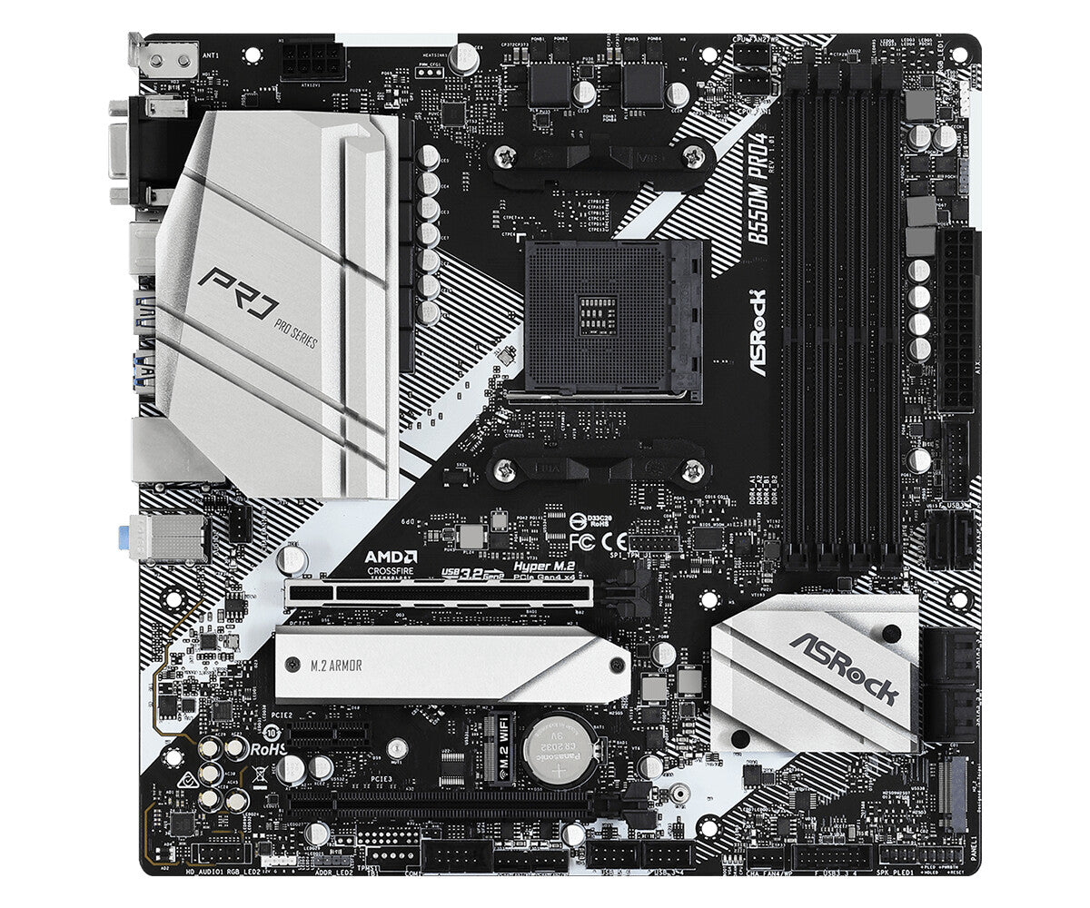 Asrock B550M Pro4 micro ATX motherboard - AMD B550 Socket AM4