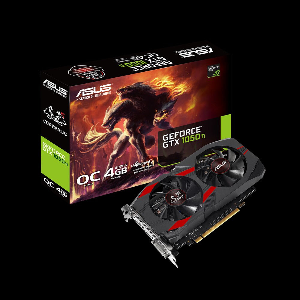 ASUS Cerberus OC - NVIDIA 4 GB GDDR5 GeForce GTX 1050 Ti graphics card