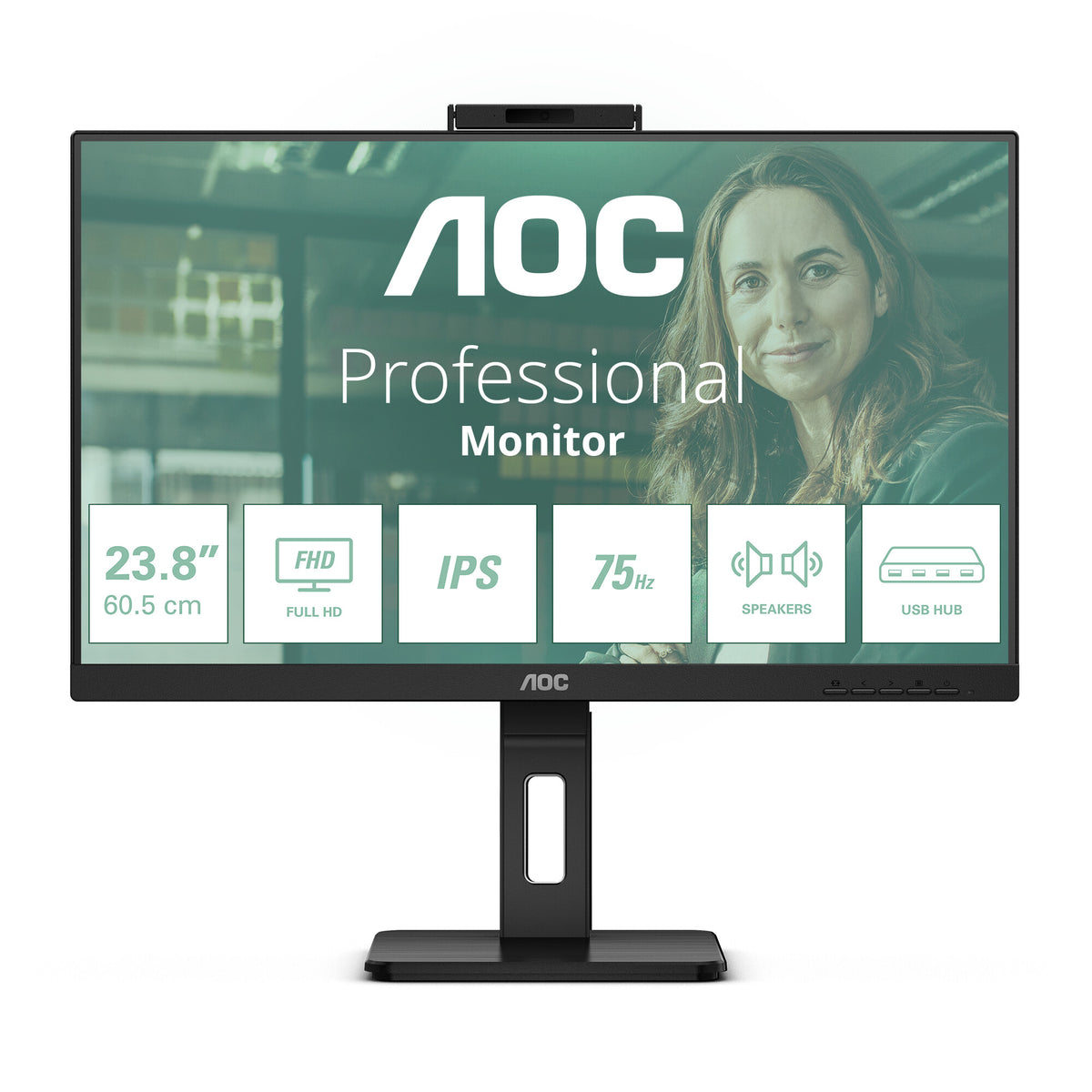 AOC 24P3QW - 60.5 cm (23.8&quot;) - 1920 x 1080 pixels FHD W-LED Monitor