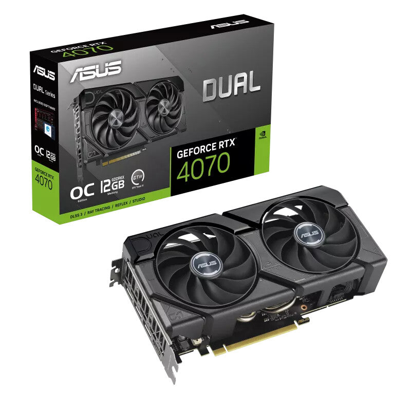 ASUS Dual OC Edition - NVIDIA 12 GB GDDR6X GeForce RTX 4070 graphics card