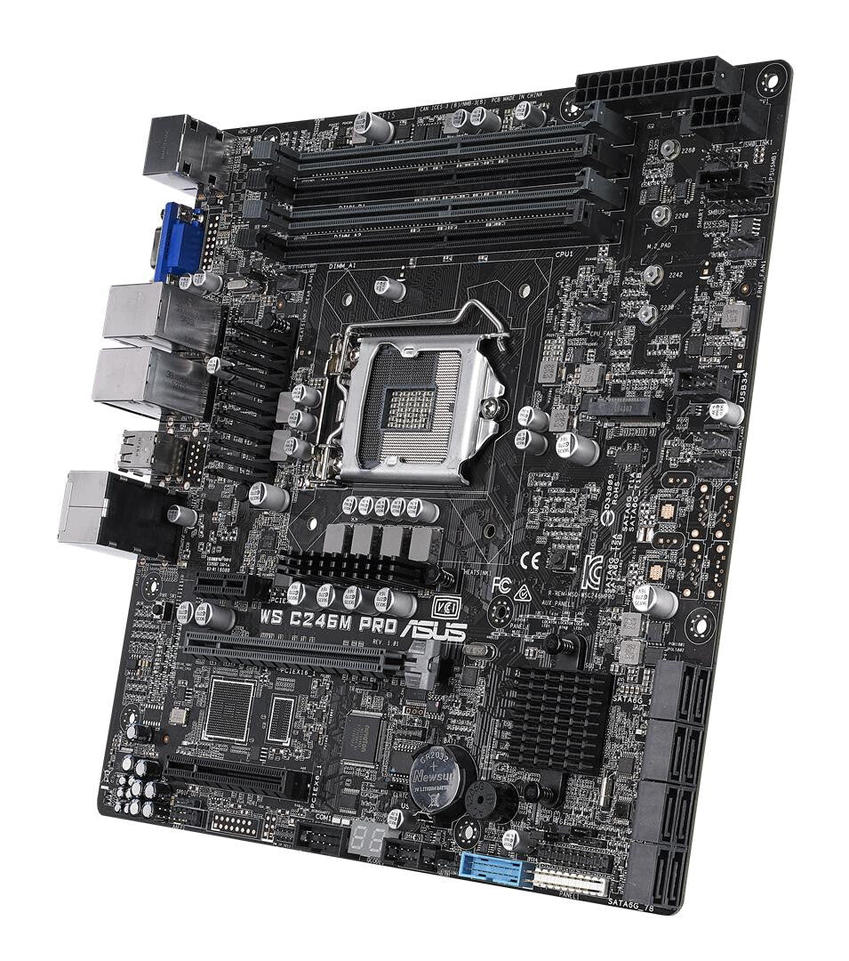 ASUS WS C246M PRO micro ATX motherboard - Intel C246 LGA 1151 Socket H4