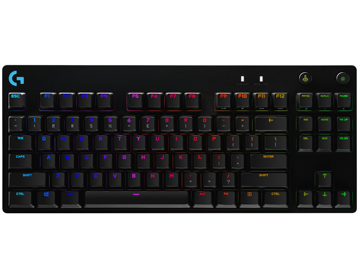 Logitech G - G PRO TKL - USB Wired RGB Mechanical Gaming Keyboard in Black (QWERTY UK)