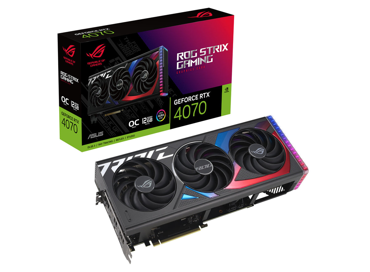 ASUS ROG STRIX GAMING - NVIDIA 12 GB GDDR6X GeForce RTX 4070 graphics card