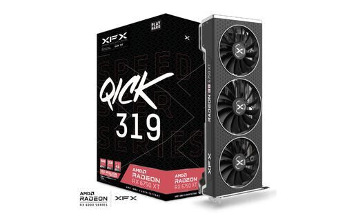 XFX Speedster QICK 319 - AMD 12 GB GDDR6 Radeon RX 6750 XT graphics card