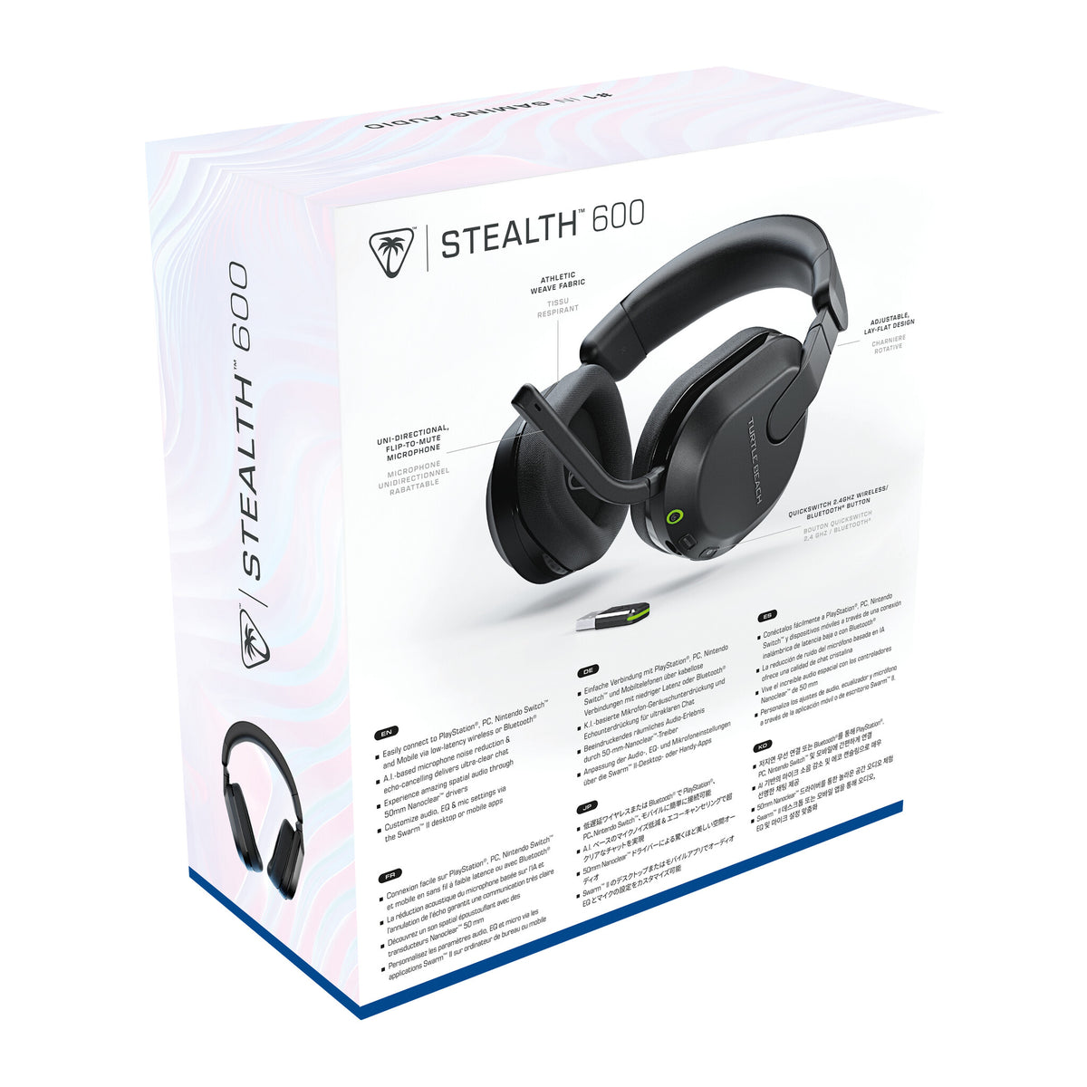 Turtle Beach Stealth 600 (3rd Gen) - Wireless Bluetooth Gaming Headset for PS4 / PS5 in Black