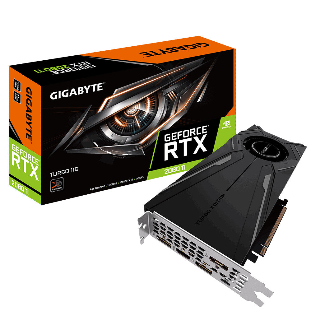 GIGABYTE TURBO - NVIDIA 11 GB GDDR6 GeForce RTX 2080 Ti graphics card