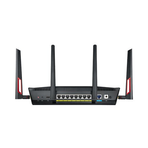 ASUS RT-AC88U - Gigabit Ethernet Dual-band (2.4 GHz / 5 GHz) wireless router in Black / Red