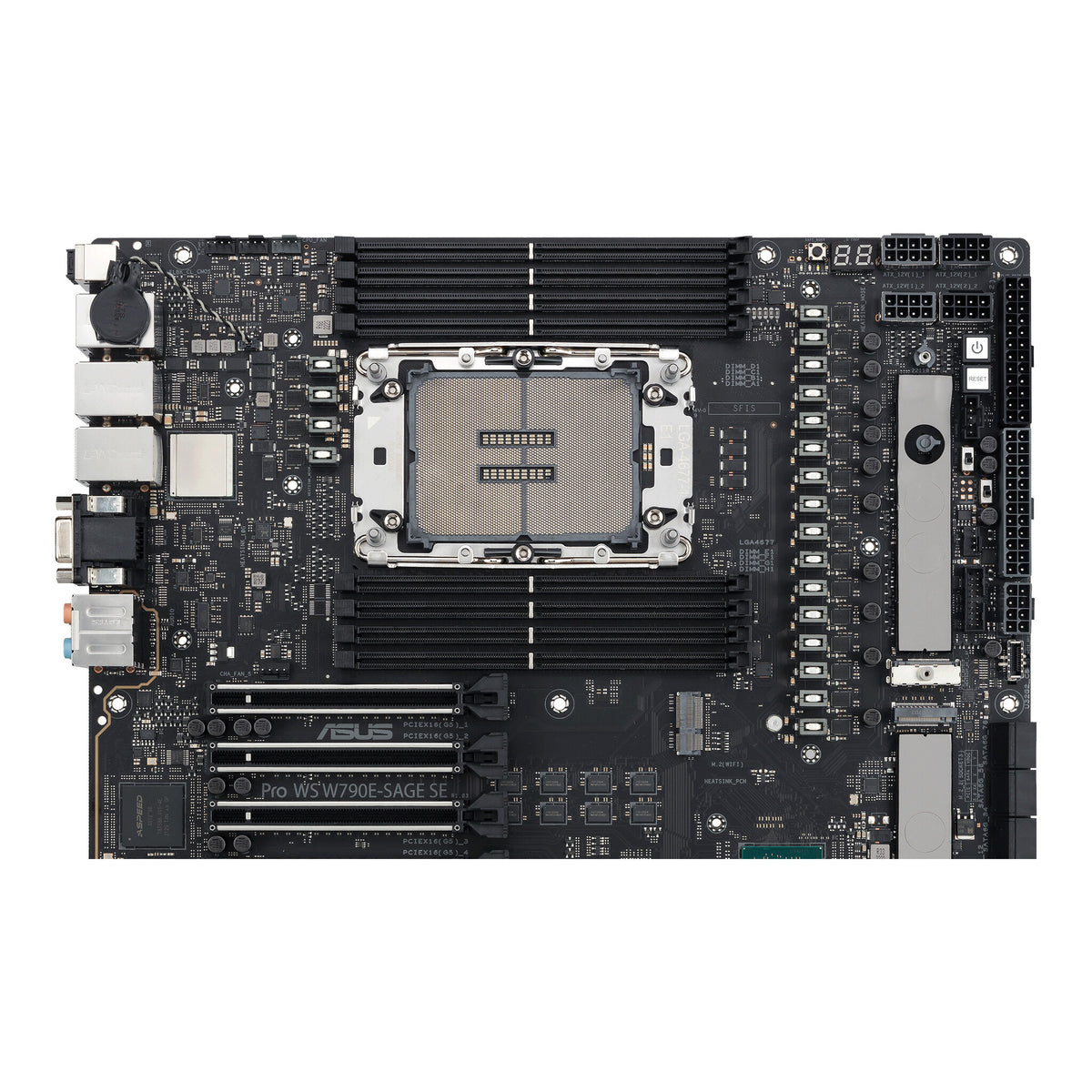 ASUS PRO WS W790E-SAGE SE ATX motherboard - Intel W790 LGA 4677 Socket E