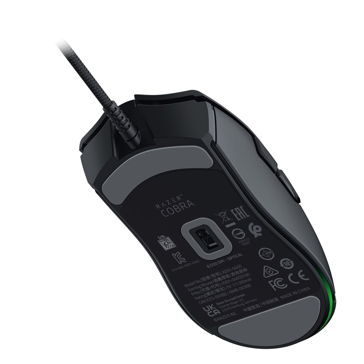 Razer Cobra - Wired USB Type-A Optical Gaming Mouse in Black - 8,500 DPI