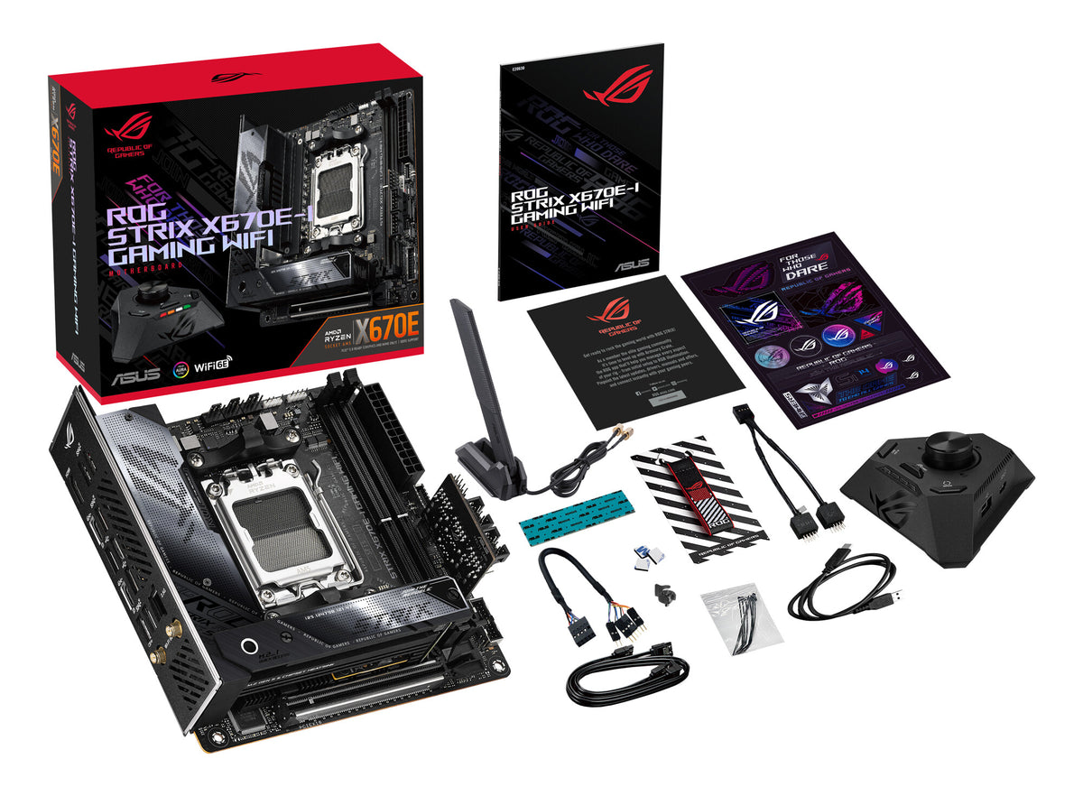 ASUS ROG STRIX X670E-I GAMING WIFI mini ITX Motherboard - AMD X670 Socket AM5