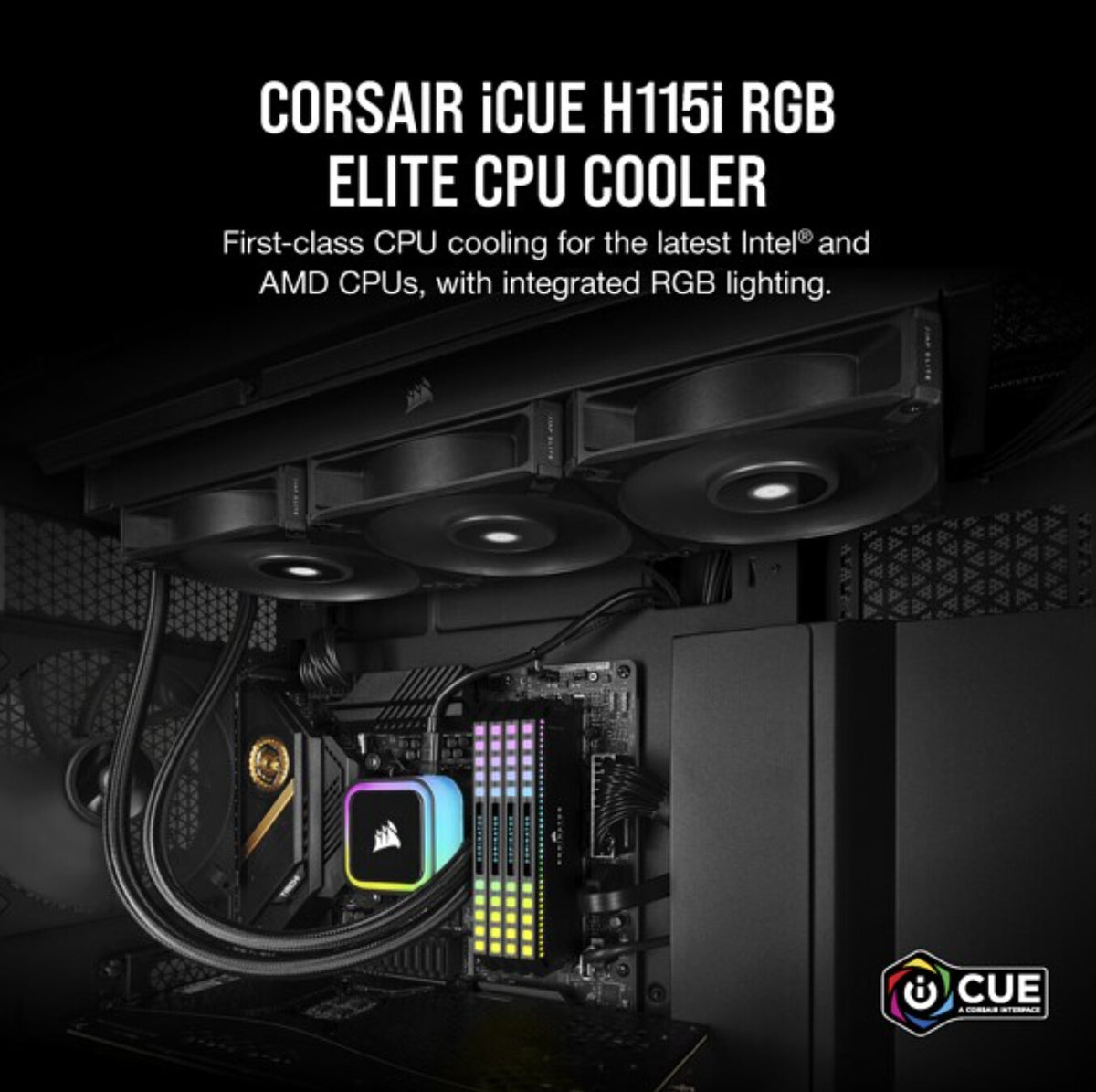 Corsair H115I - Processor Air Cooler in Black - 280mm