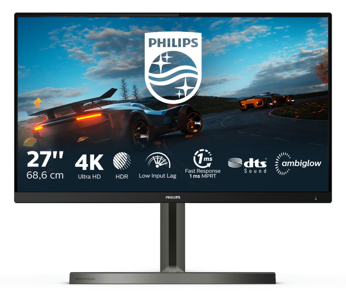 Philips Momentum 278M1R/00 LED display 68.6 cm (27&quot;) 3840 x 2160 pixels 4K Ultra HD Black Monitor