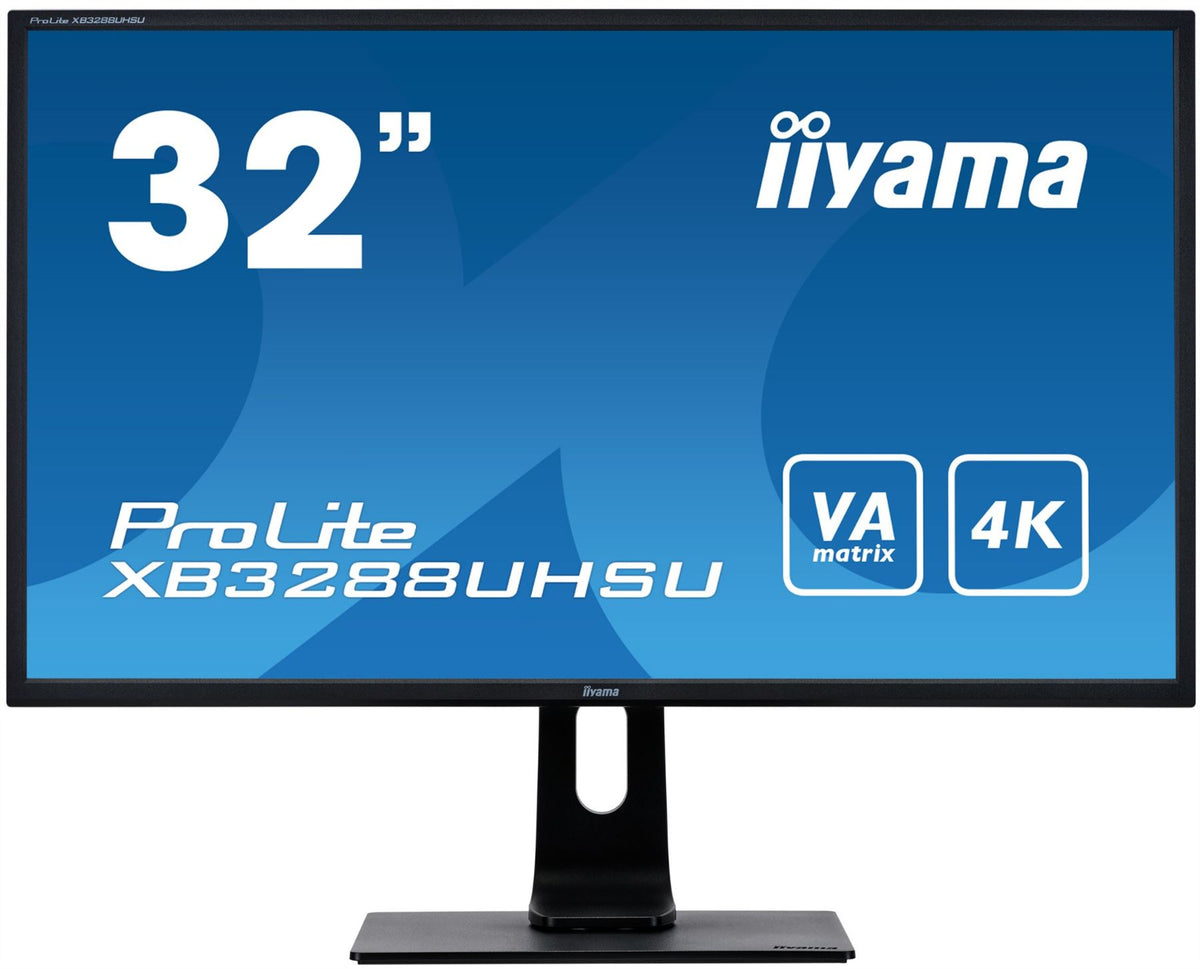 iiyama ProLite XB3288UHSU-B1 LED display 80 cm (31.5&quot;) 3840 x 2160 pixels 4K Ultra HD Black Monitor