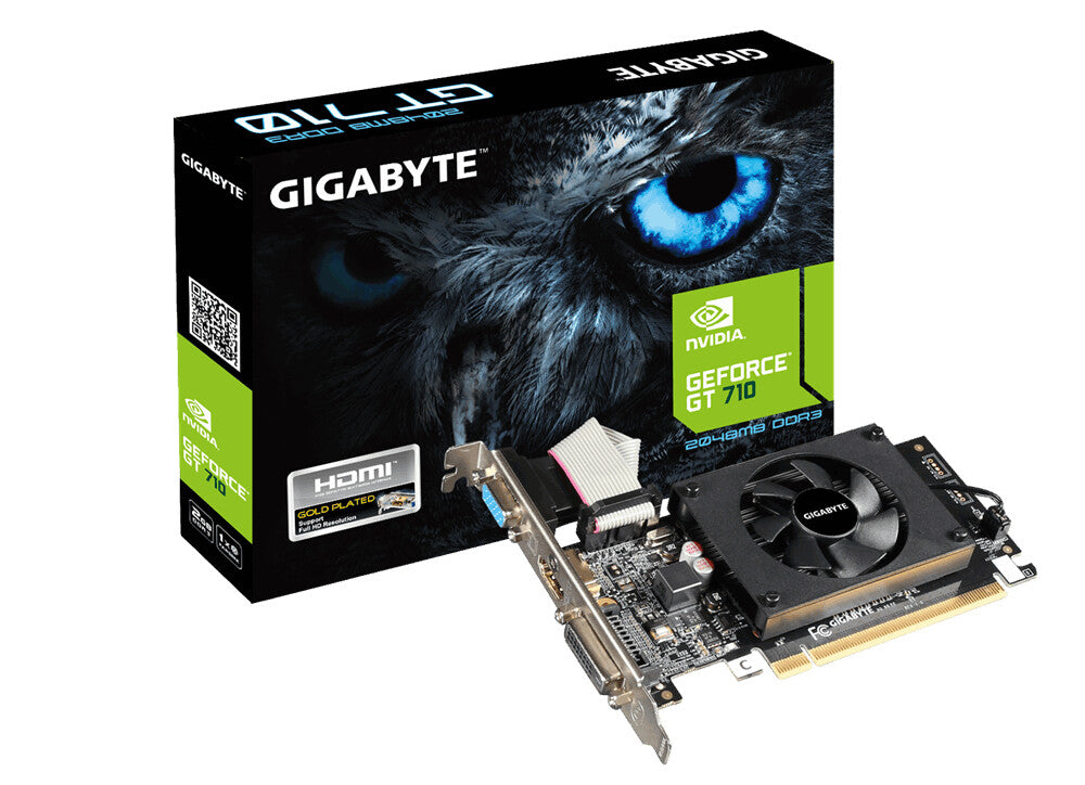 GIGABYTE - NVIDIA 2 GB GDDR3 GeForce GT 710 graphics card