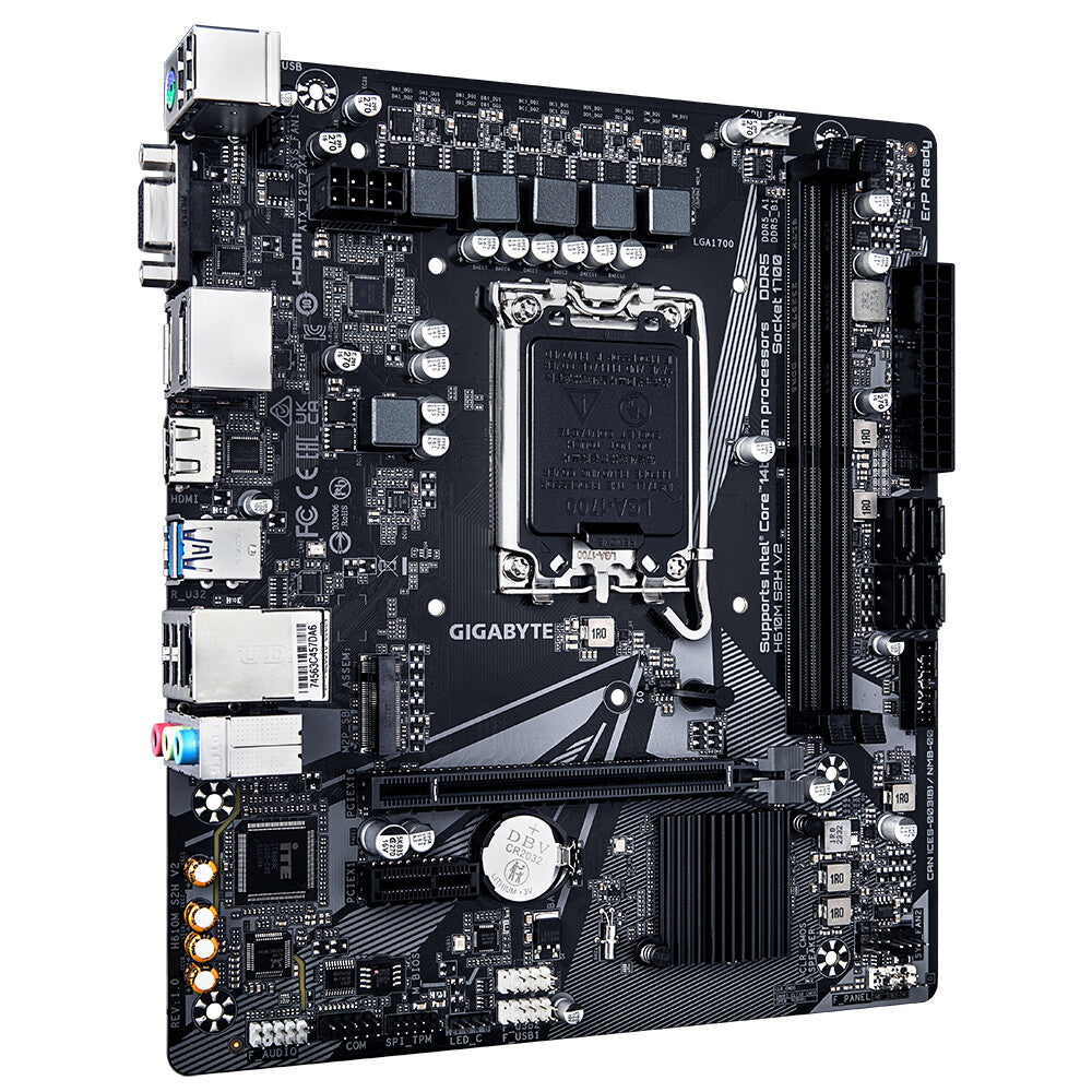 Gigabyte H610M S2H V2 ATX motherboard - Intel H610 LGA 1700