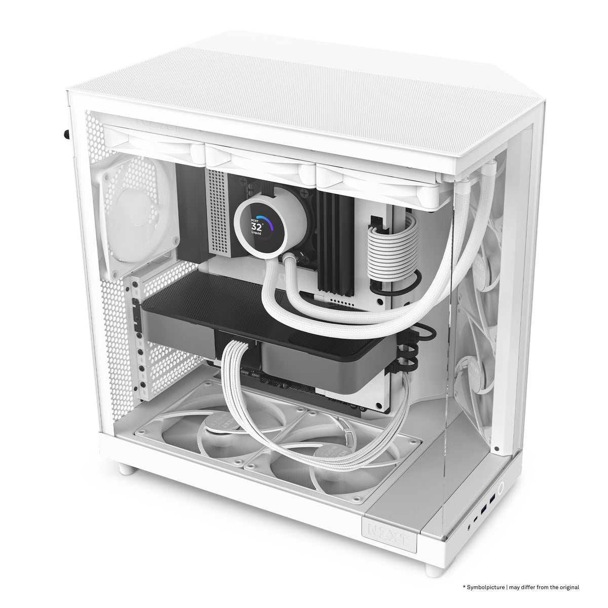 NZXT H6 Flow - ATX Mid Tower Case in White