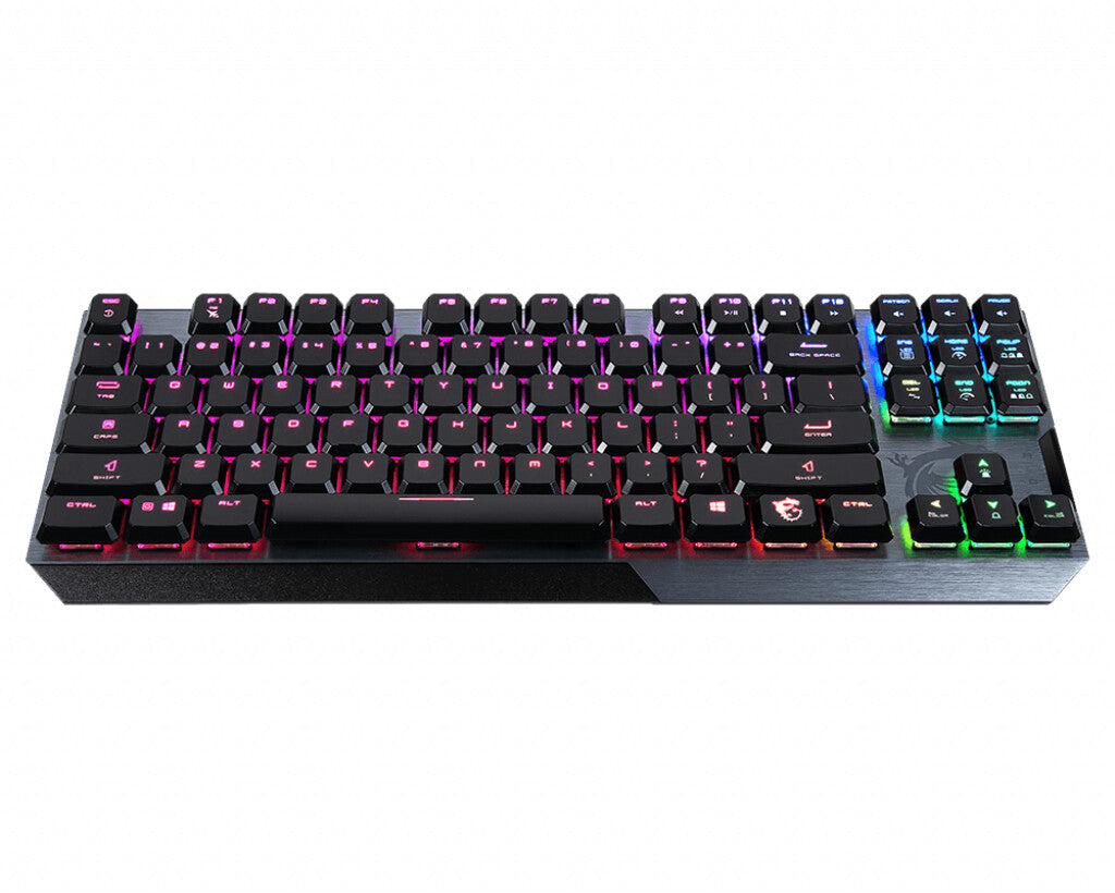 MSI VIGOR GK50 Low Profile TKL - USB Wired RGB Mechanical Gaming Keyboard in Black (QWERTY UK)