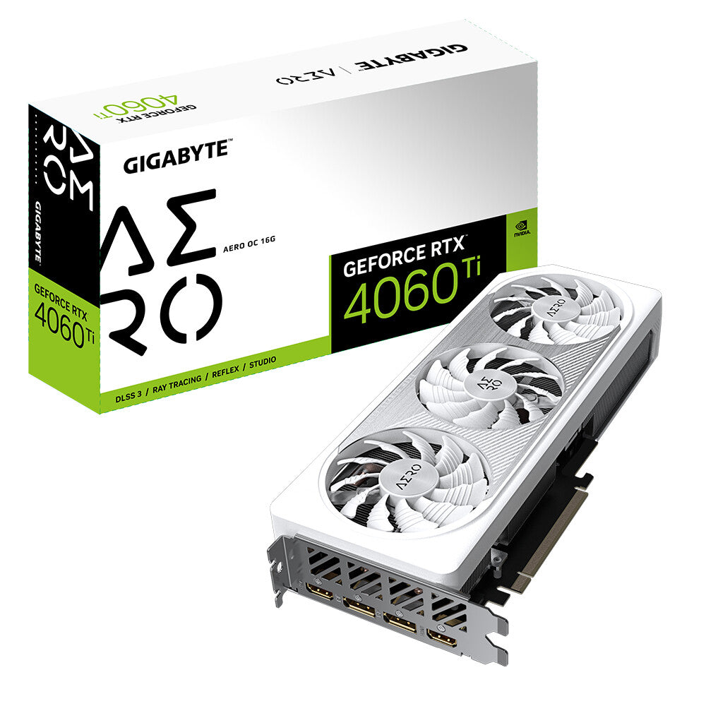 Gigabyte AERO OC - NVIDIA 16 GB GDDR6 GeForce RTX 4060 Ti graphics card