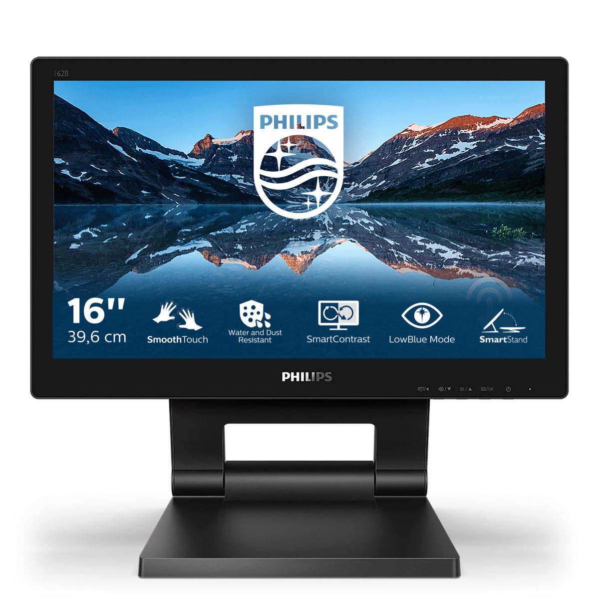 Philips 162B9T/00 Computer Monitor 39.6 cm (15.6&quot;) 1366 x 768 pixels HD LCD Touchscreen Black