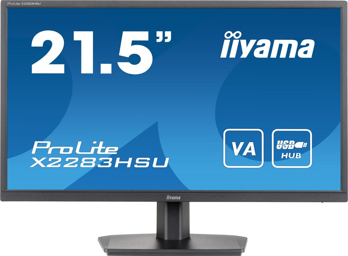 iiyama ProLite X2283HSU-B1 Computer Monitor 54.6 cm (21.5&quot;) 1920 x 1080 pixels Full HD LCD Black