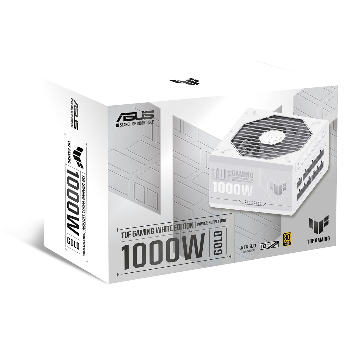 ASUS TUF Gaming &quot;White Edition&quot; - 1000W 80+ Gold Fully Modular Power Supply Unit