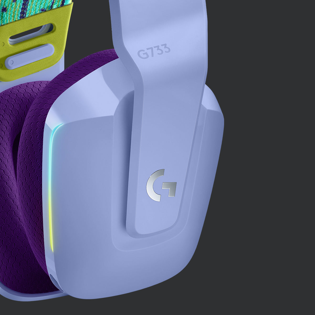 Logitech G - G733 LIGHTSPEED Wireless RGB Gaming Headset in Lilac