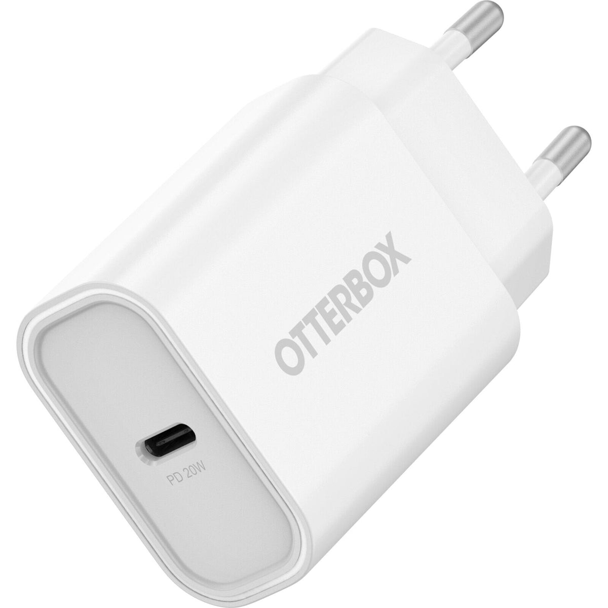 OtterBox Fast Charge | Euro Plug Standard USB-C 20W Wall Charger in White