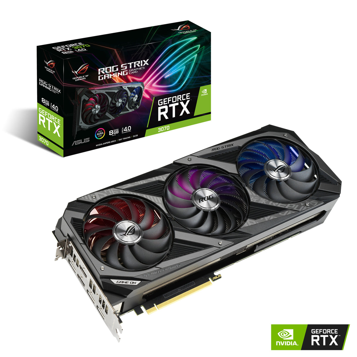 ASUS ROG GAMING - NVIDIA 8 GB GDDR6 GeForce RTX 3070 graphics card