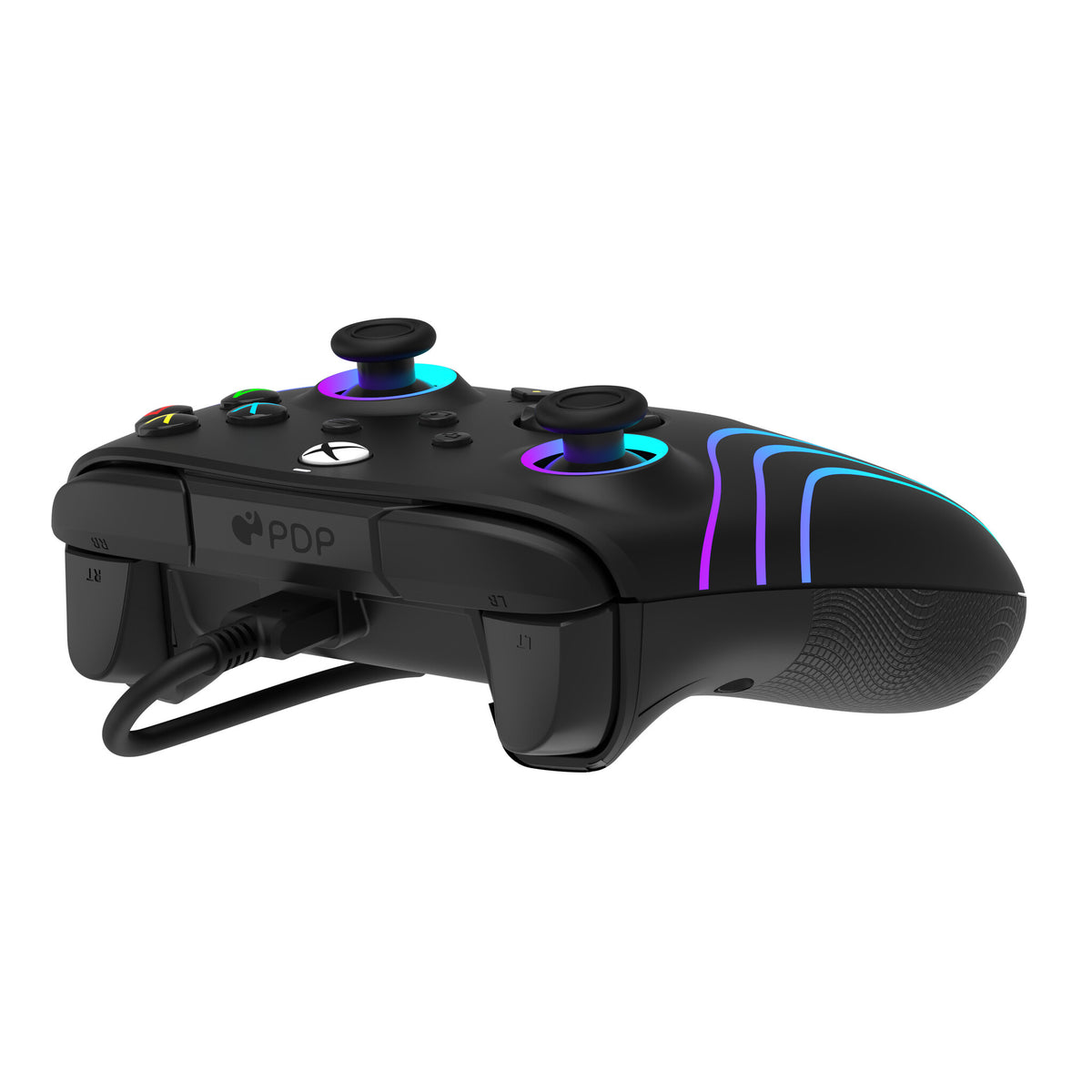 PDP Afterglow Wave - Wired USB Gamepad for PC / Xbox Series X|S in Black