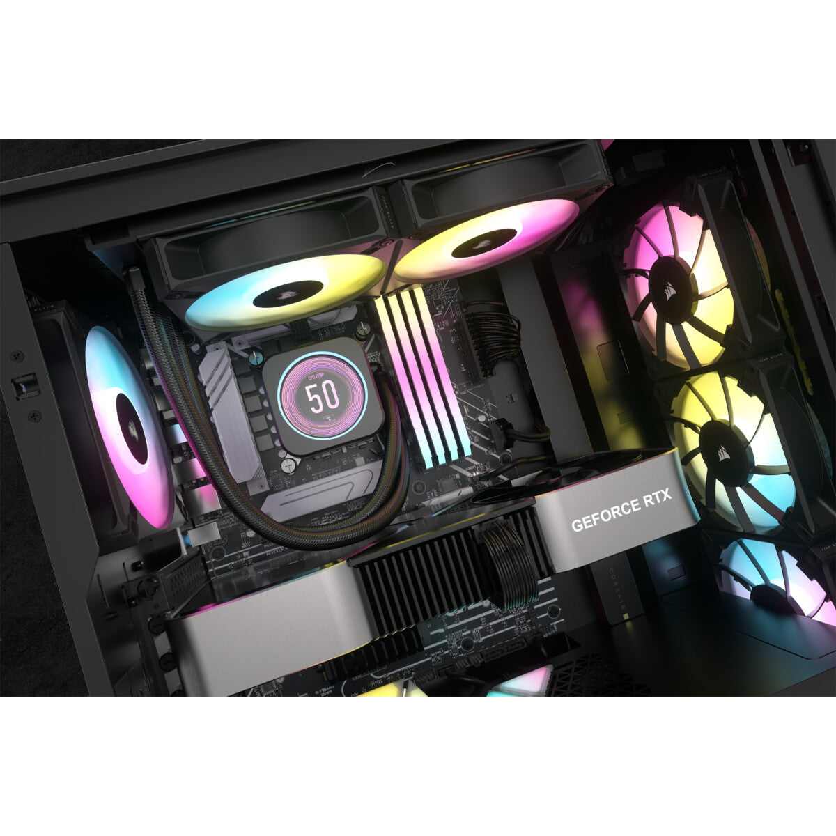 Corsair iCUE H100i ELITE - All-in-one Liquid Processor Cooler in Black - 240mm