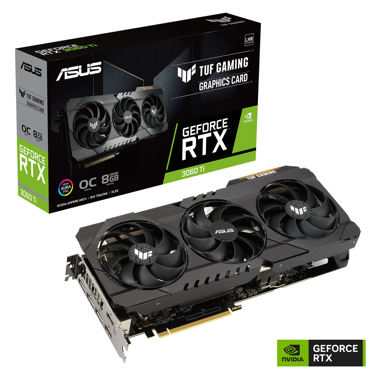 ASUS TUF Gaming - NVIDIA 8 GB GDDR6X GeForce RTX 3060 Ti graphics card