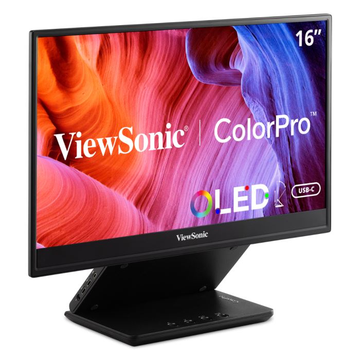 Viewsonic VP Series VP16-OLED Computer Monitor 40.6 cm (16&quot;) 1920 x 1080 pixels Full HD Touchscreen Black