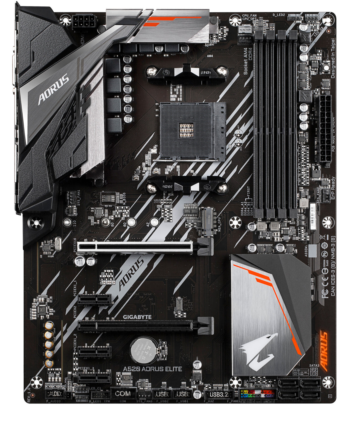 Gigabyte A520 AORUS ELITE ATX motherboard - AMD A520 Socket AM5