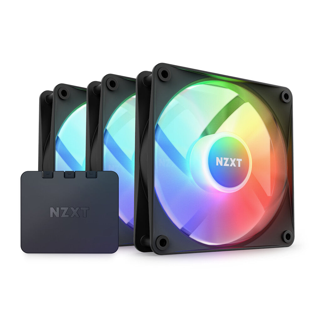 NZXT F120 RGB Core - Computer Case Fan in Black - 120mm (Pack of 3)