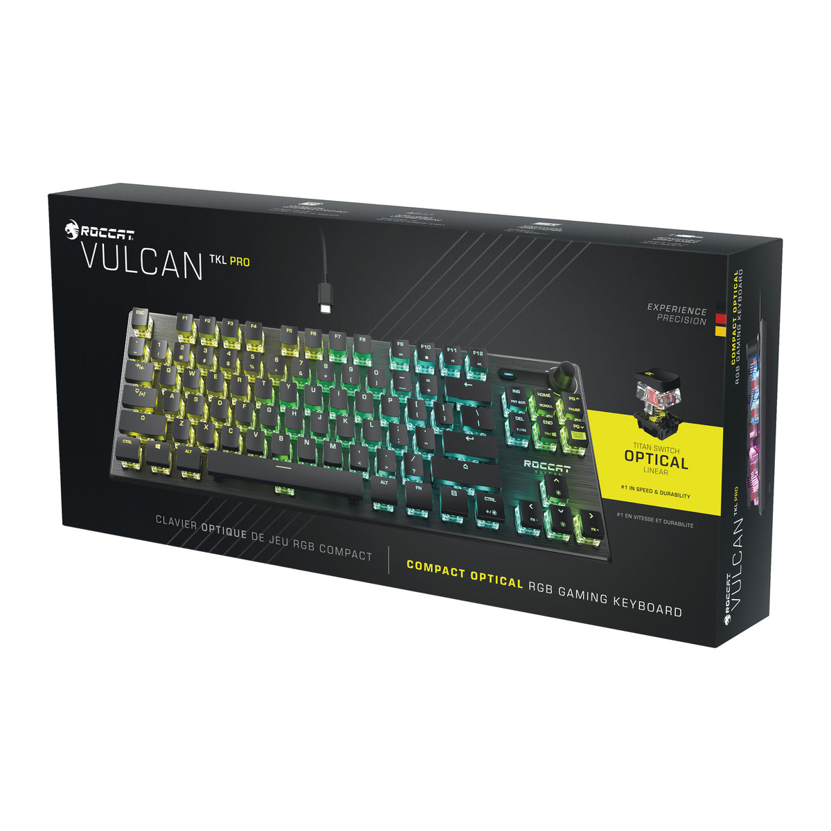 ROCCAT Vulcan TKL Pro - USB Wired RGB Mechanical Gaming Keyboard in Black (QWERTY UK)