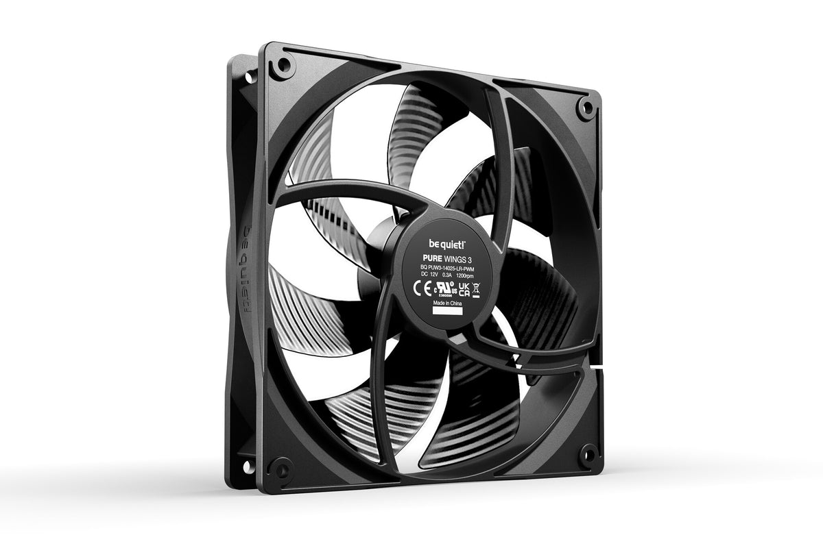 be quiet! Pure Wings 3 PWM - Computer Case Fan in Black - 140mm