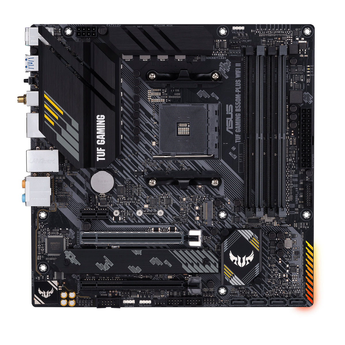 ASUS TUF GAMING B550M-PLUS WIFI II micro ATX motherboard - AMD B550 Socket AM4