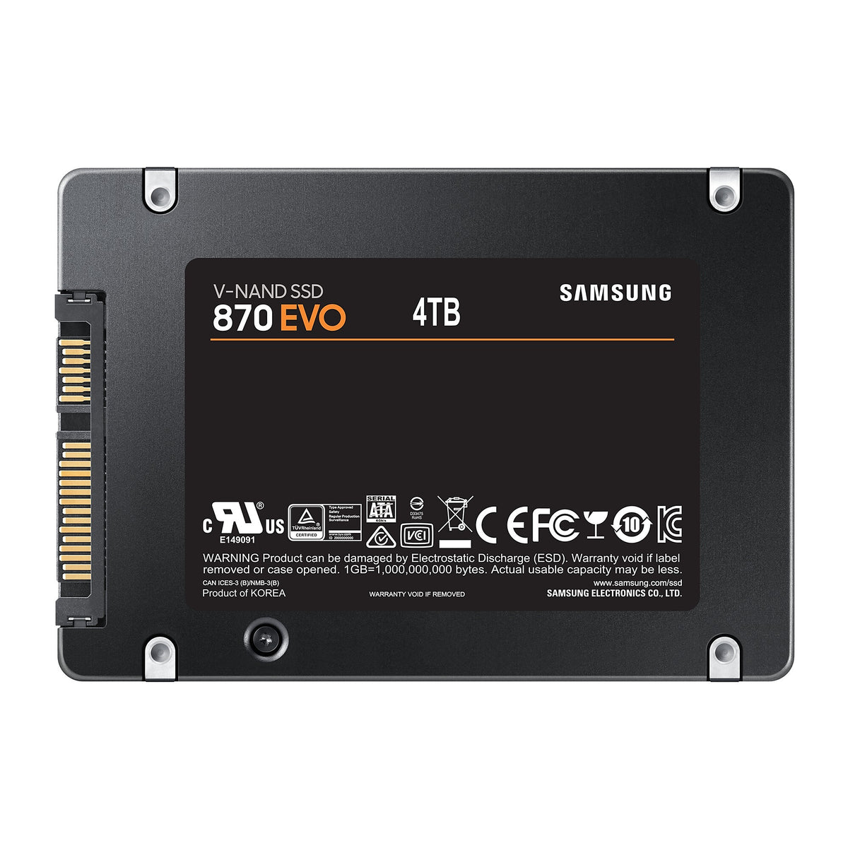 Samsung 870 EVO - Serial ATA III V-NAND 2.5&quot; SSD - 4 TB